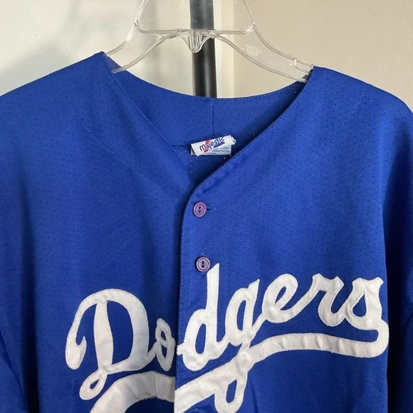 Vintage Majestic Mike Piazza #31 LA Dodgers MLB Baseball Jersey XXL Fan Gear - Picture 6 of 7